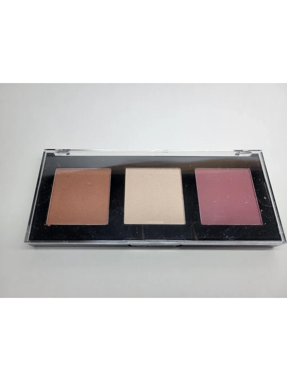 Rose Makeup Brush, Cheek Palette & Brush Cleaner Set Bronzer Blush Highlighter